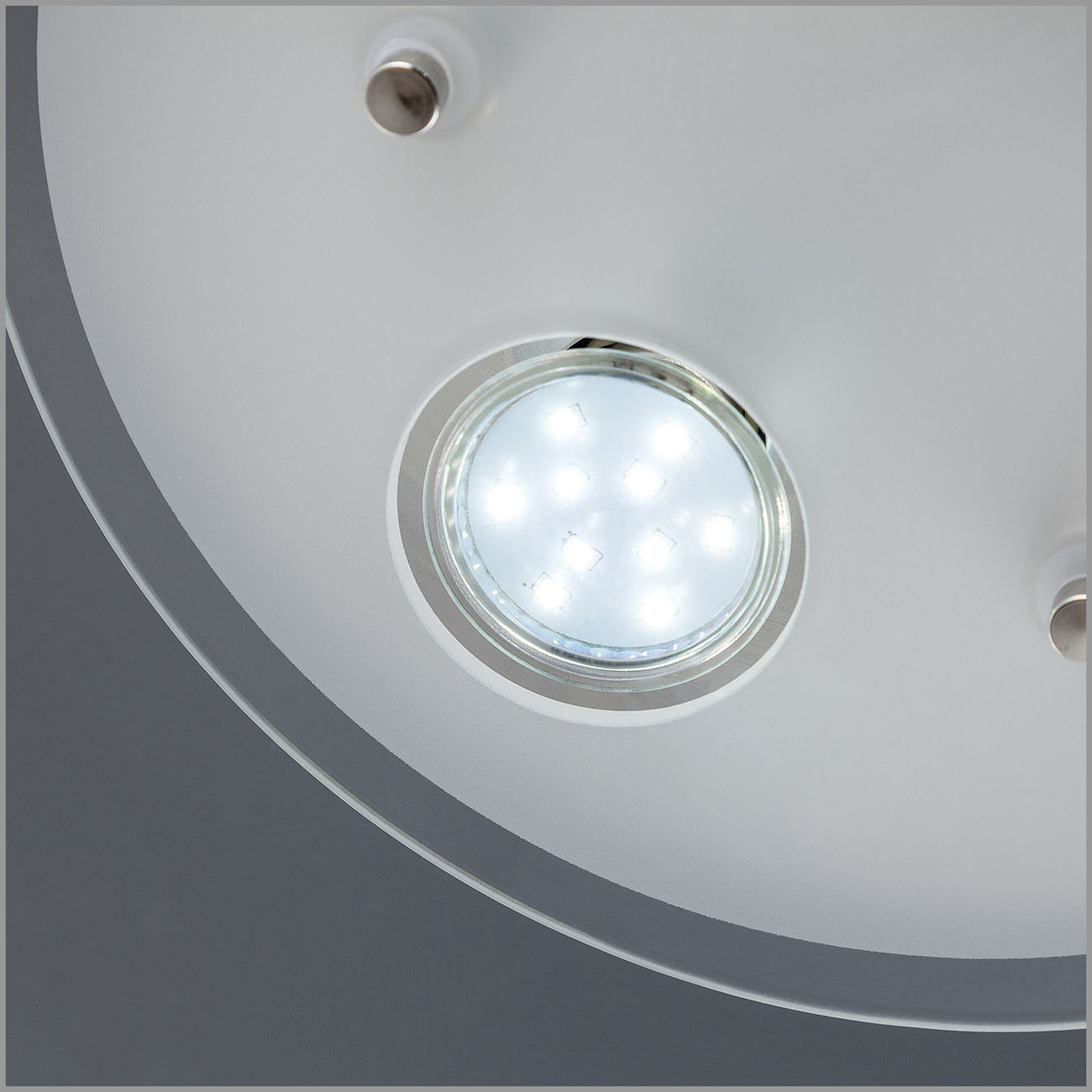 LED Deckenleuchte Glaslampe 3-flammig rund GU10 - 6