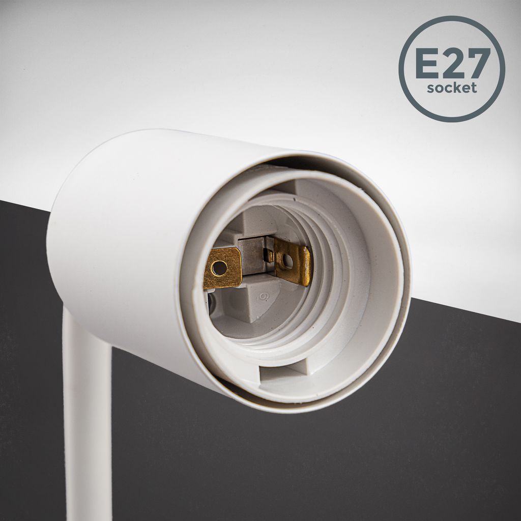 Wandleuchte - retro. E27 Fassung. max. 10W. hängend. weiß 7