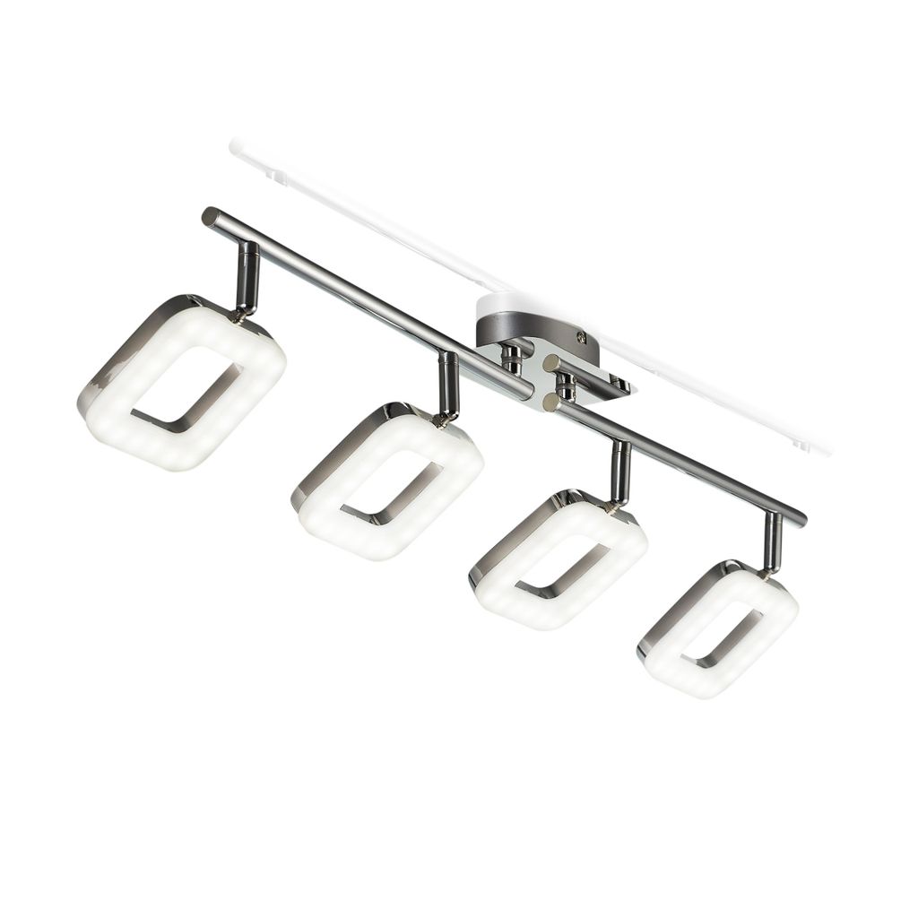 Deckenstrahler - 16W. 1320lm. LED. schwenkbar. warmweiß. chromfarbig 1