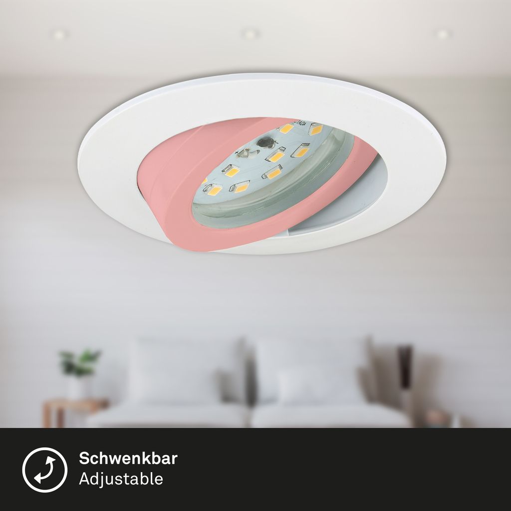 3er Set LED Einbauleuchte. Ø 8.2 cm. 6.5 W. Weiß 5