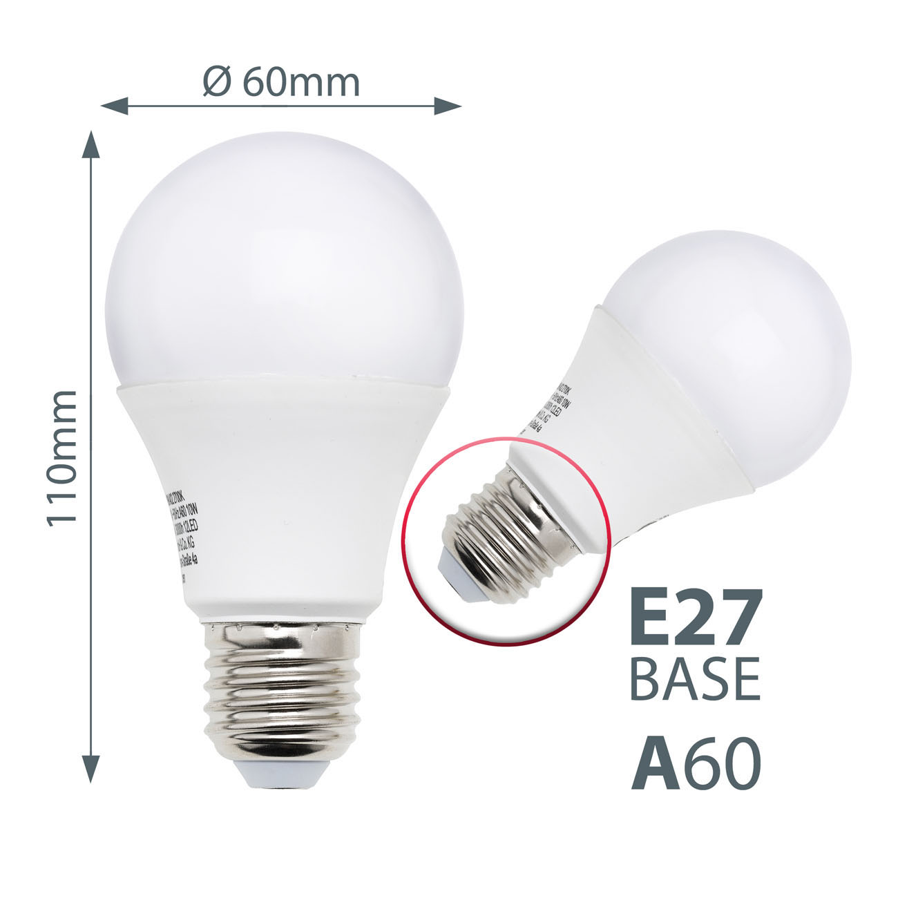LED Leuchtmittel E27 9W | 5er Set - 4