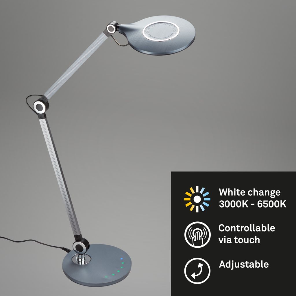 CCT LED Schreibtischleuchte. Ø 20 cm. 9 W. Anthrazit 1