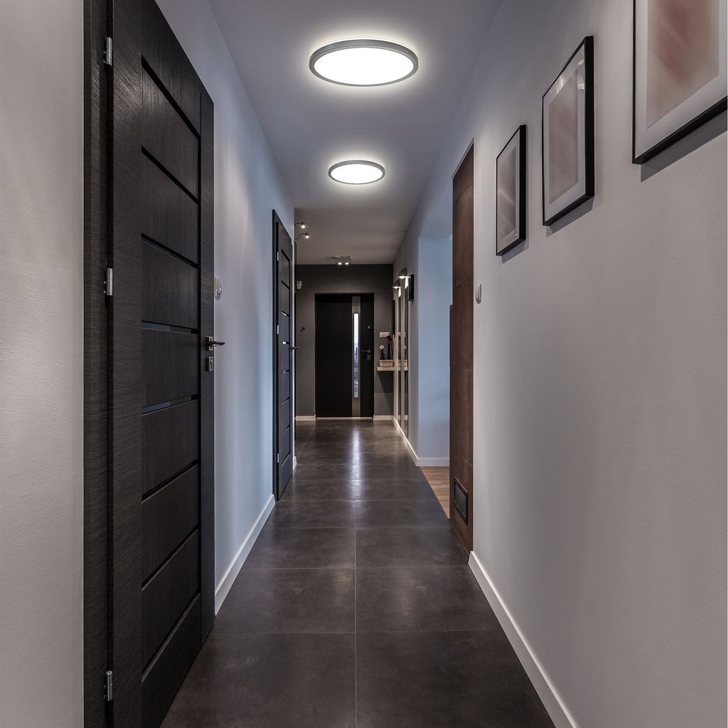 LED Panel Ø29.3 cm - 18W. 2400lm. flach. backlight. neutralweiß. schwarz 3