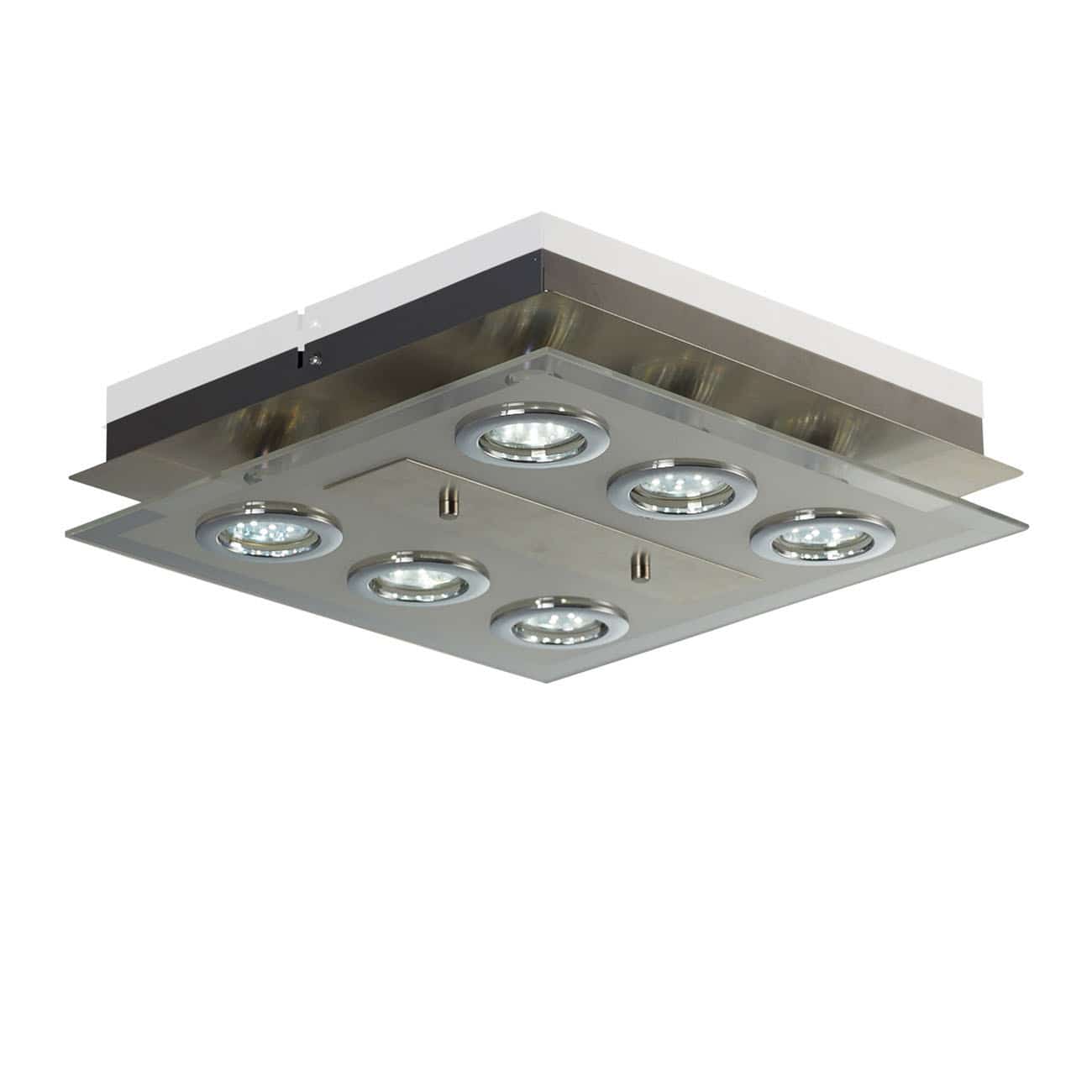 LED Deckenleuchte Glaslampe 6-flammig GU10 - 1