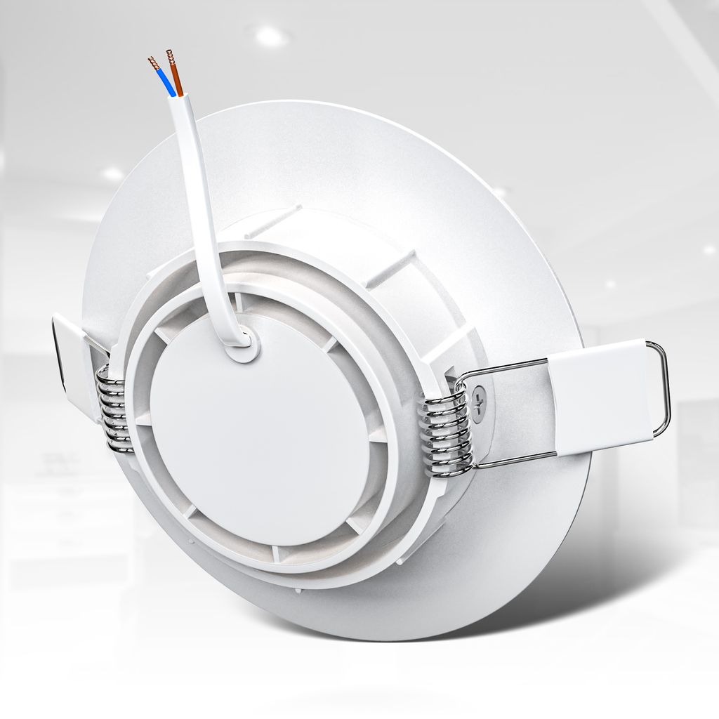 Einbauspot 68mm 6er Set - 230V. 4.9W. 480lm. LED. warmweiß. weiß 7