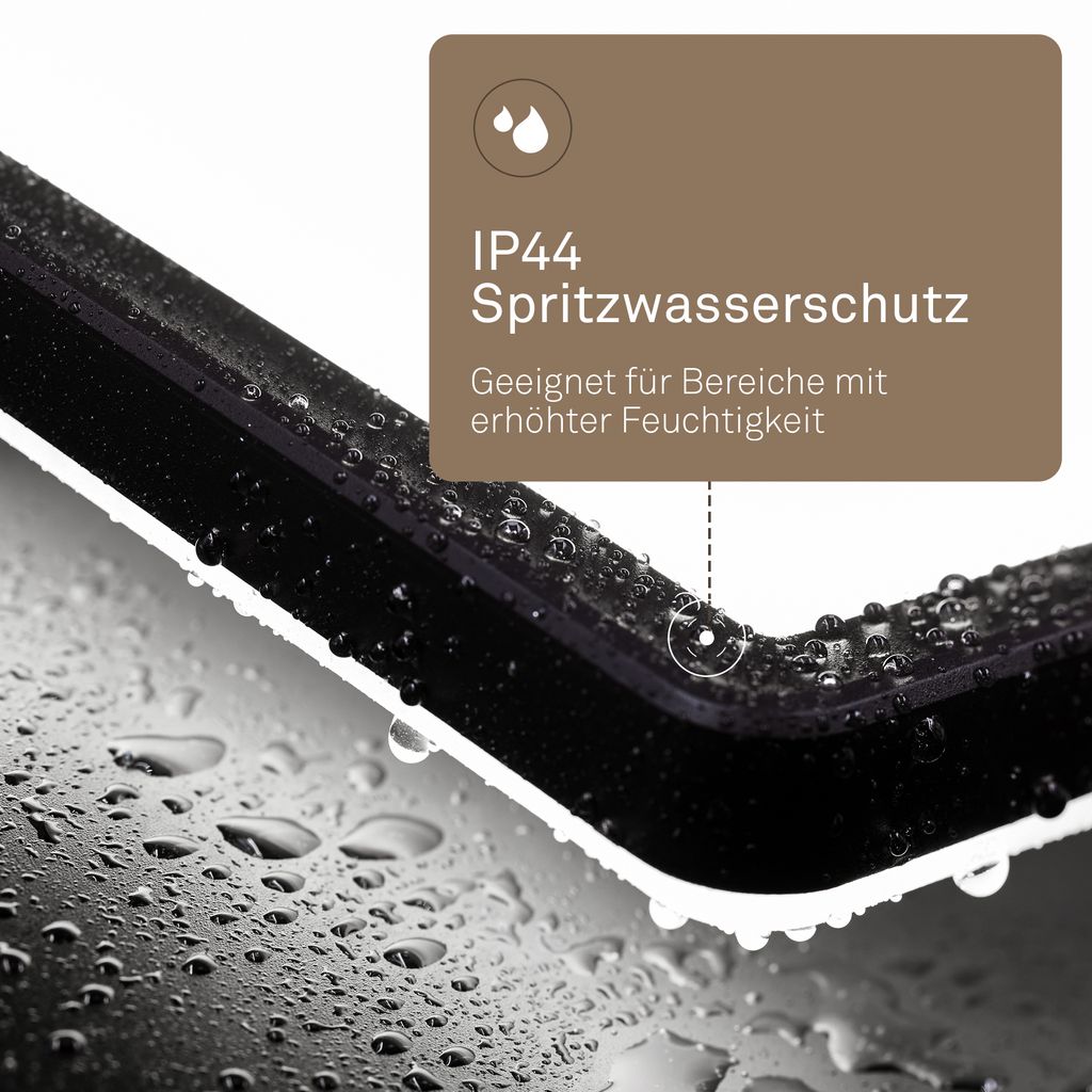 LED Deckenlampe LED Panel Deckenleuchte Flach Indirektes Licht IP44 Neutralweiß 4