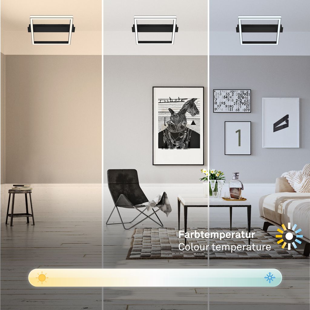 LED Deckenleuchte. schwarz. LED/26W 5