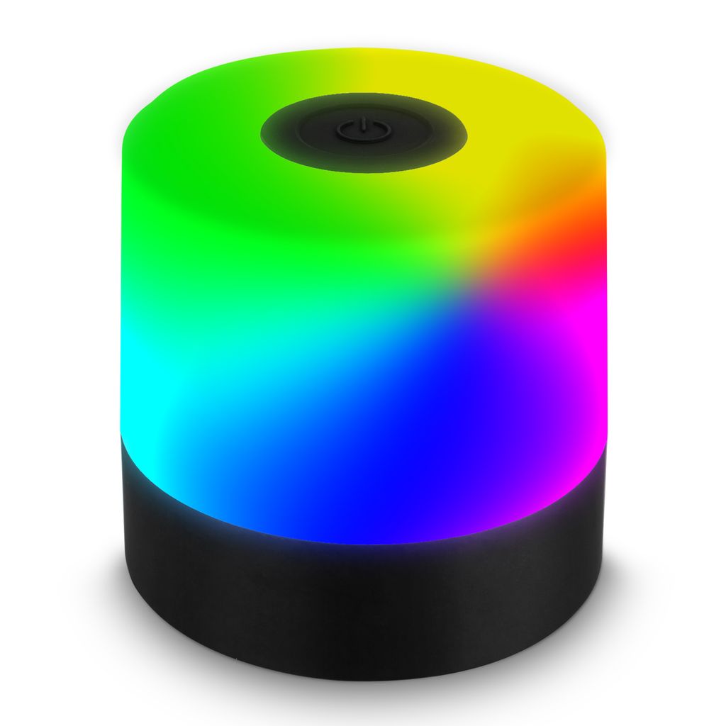Tischleuchte - 1.5W. 100lm. kabellos. led. touch. RGBW. schwarz 0
