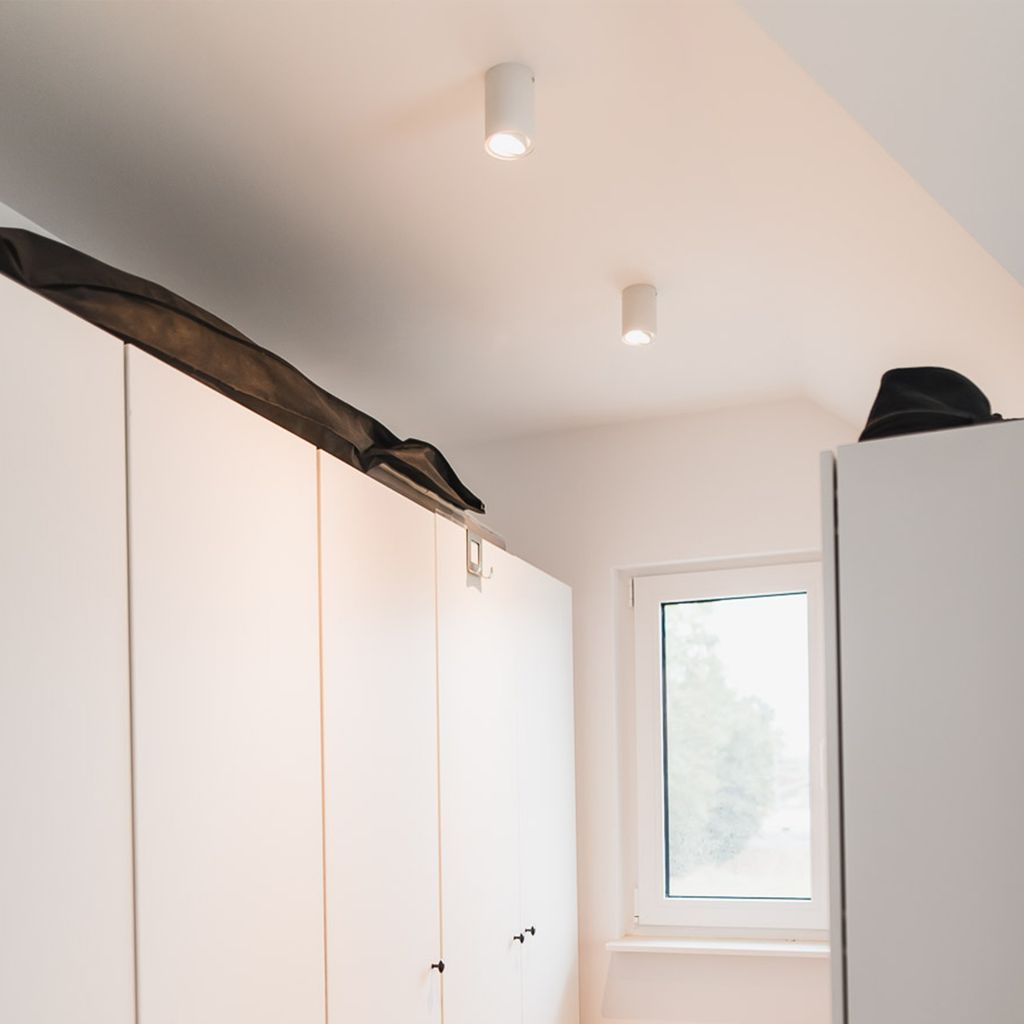 Deckenleuchte Ø10.5 cm - 5W. 400lm. LED. schwenkbar. warmweiß. weiß 10
