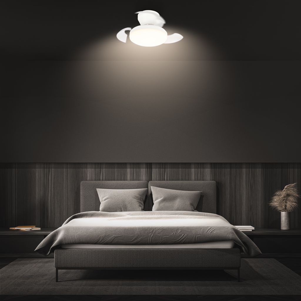 Deckenventilator mit Beleuchtung Fernbedienung Ventilator mit Licht Dimmbar CCT 9