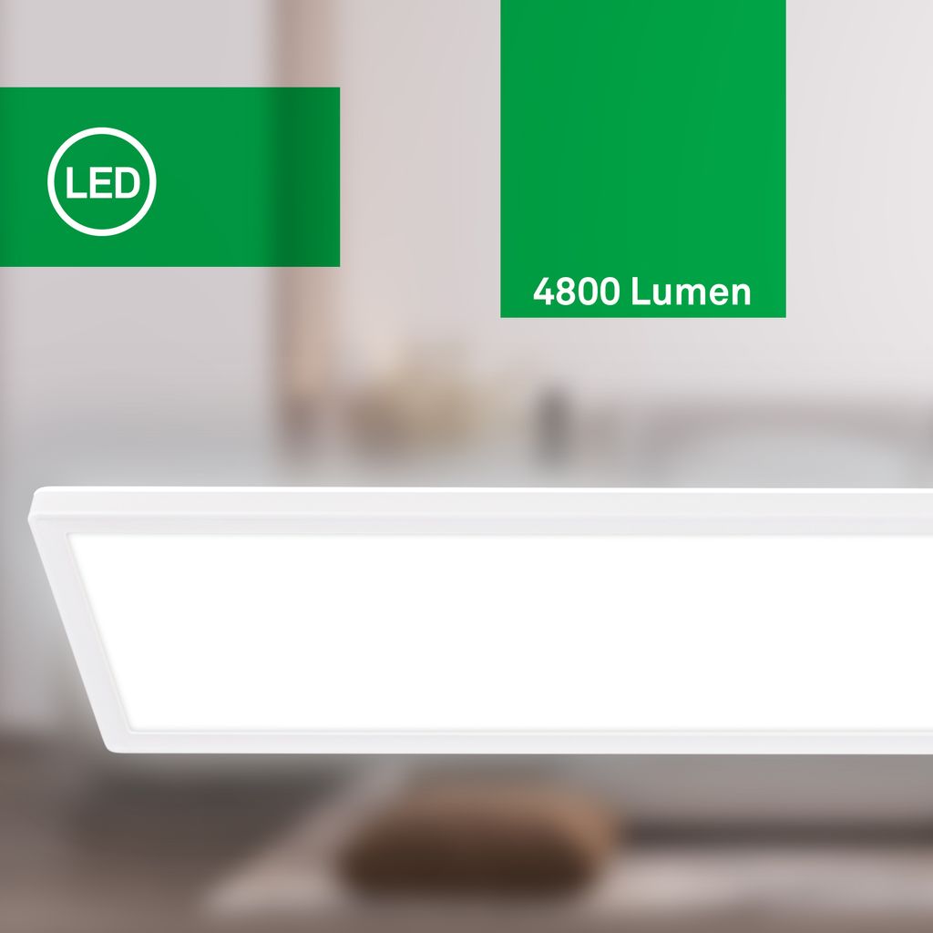 LED Panel flach 98cm - Backlight. 4800 Lumen. 21W. 4000K neutralweiß. weiß 5
