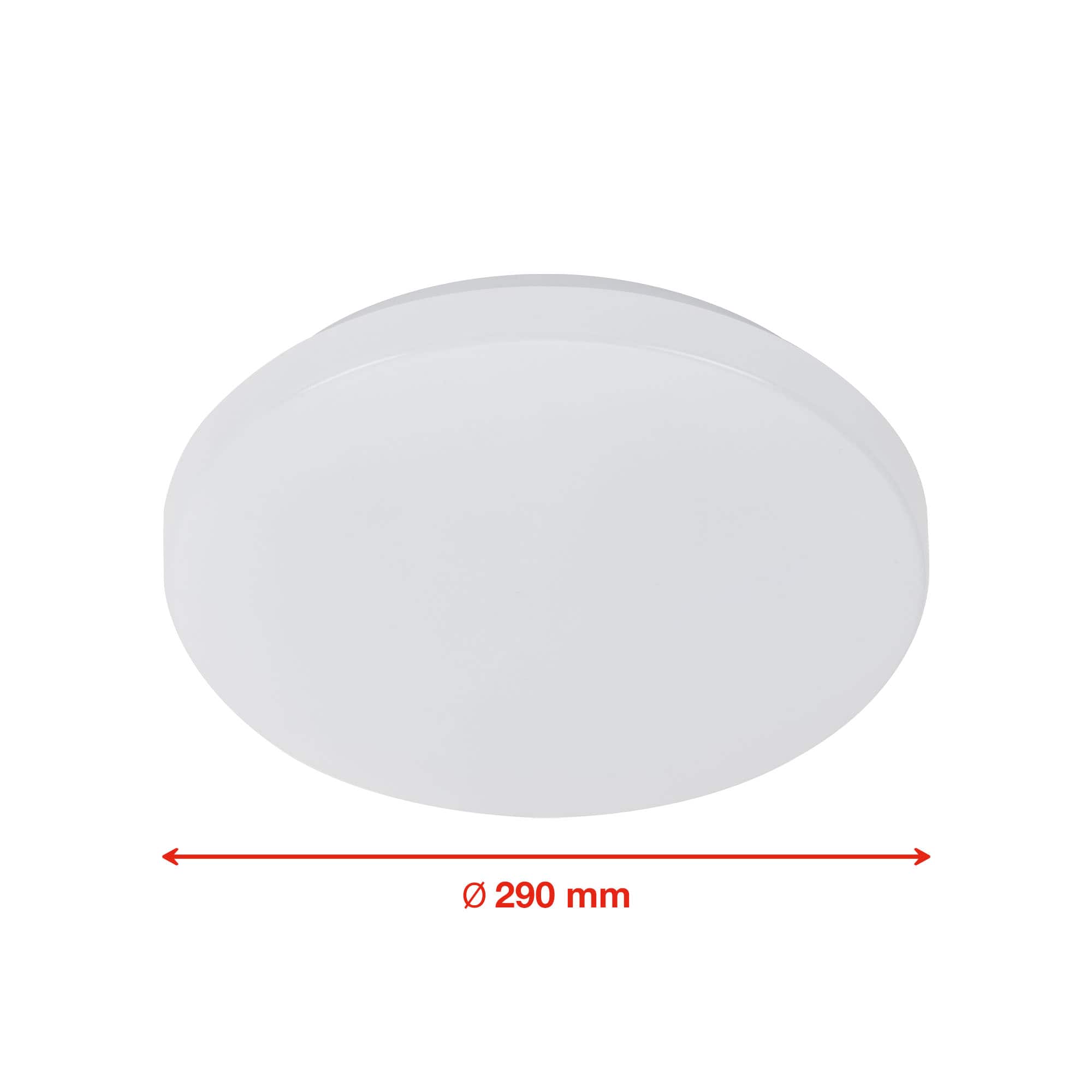 LED Deckenleuchte Bad rund IP 44 - 29x6,6cm - Deckenlampe mit Bewegungsmelder 12W 1200lm 4000K neutralweißes Licht | weiß - 6