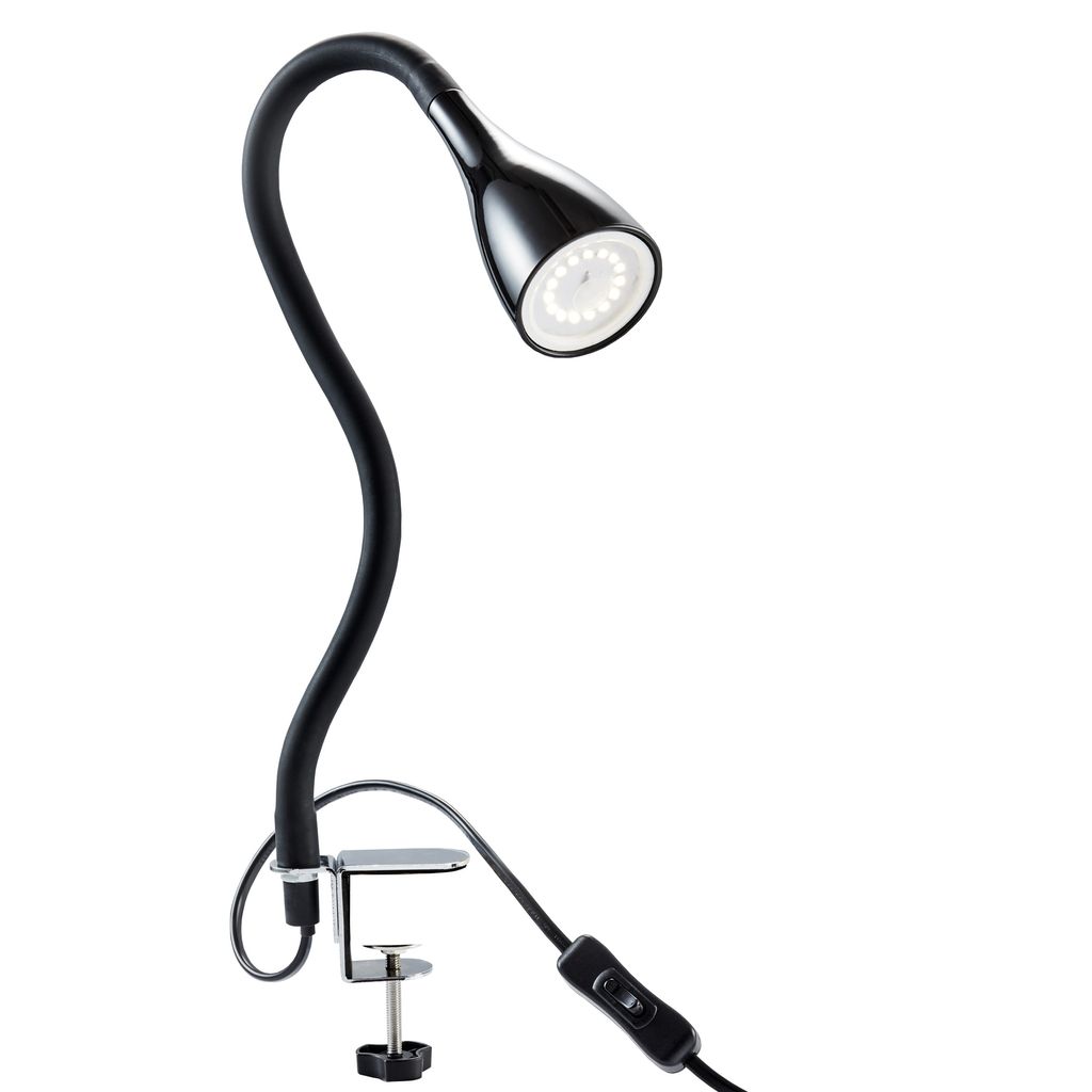 Klemmlampe - 4.8W. 400lm. LED. mit Stecker. dimmbar. warmweiß. schwarz 10