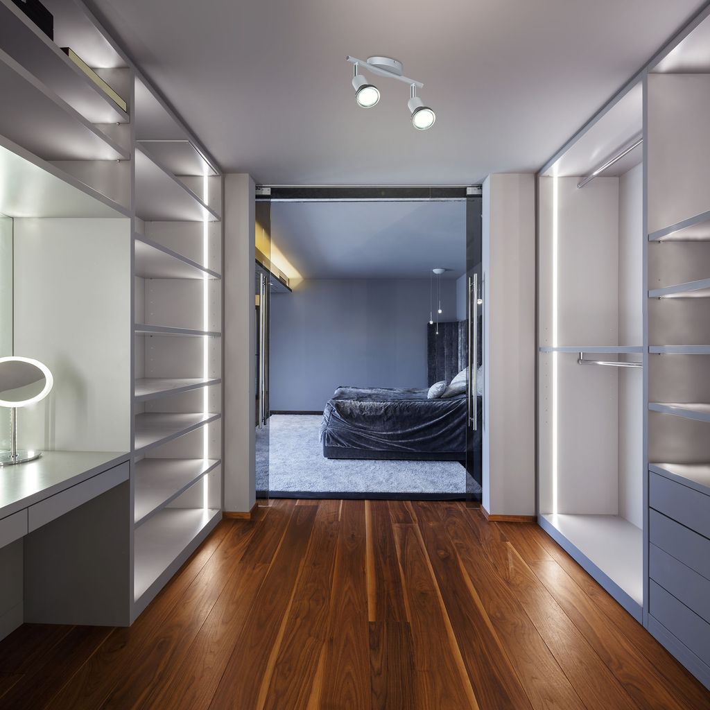 Deckenstrahler - 6W. 500lm. LED. schwenkbar. 2-flammig. GU10. warmweiß. matt-nickel 3
