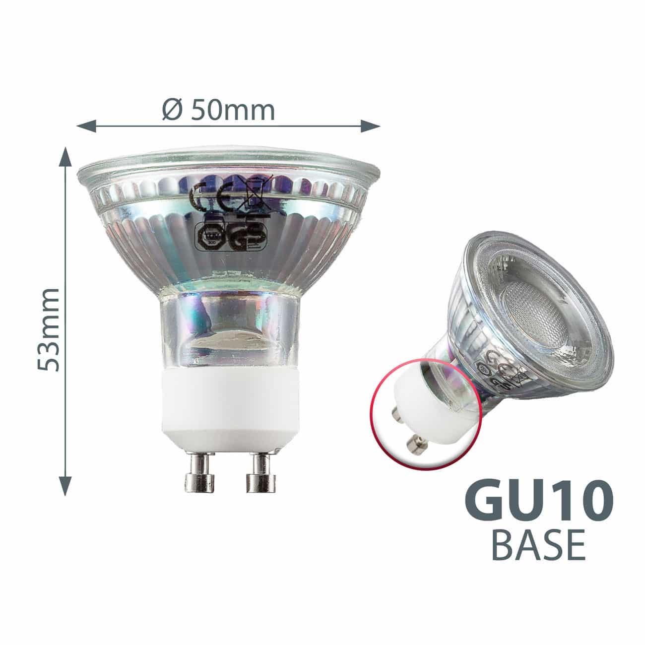 LED Leuchtmittel GU10 5W | 5er Set - 3