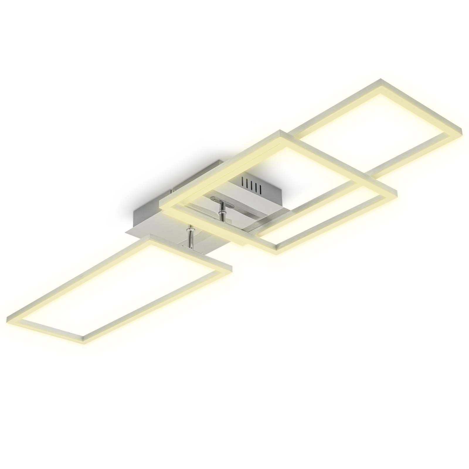 LED Frame Deckenleuchte schwenkbar chrom-alu - 1