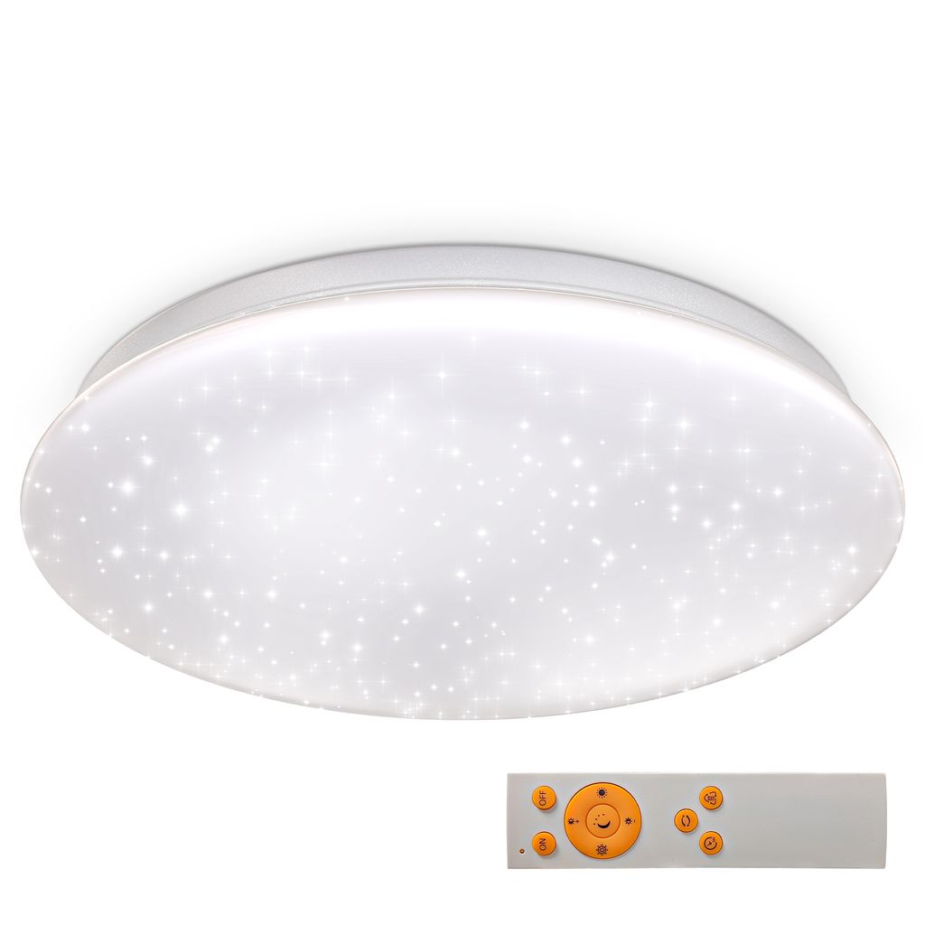 Deckenleuchte Ø33.8 cm - 17W. 1530lm. LED. dimmbar. Fernbedienung. CCT. weiß 10