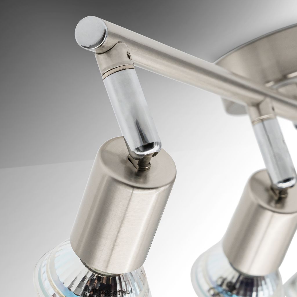 Deckenstrahler - schwenkbar. GU10 Fassung. 4-flammig. matt-nickel 4