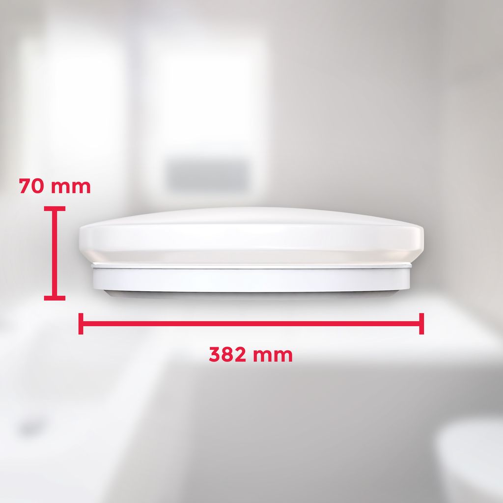 Deckenleuchte Ø38.2 cm - 18W. 1600lm. LED. IP44. neutralweiß. weiß 5