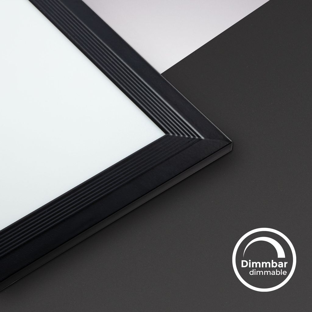 LED Panel 100x25 cm - 24W. 2600lm. dimmbar. Fernbedienung. CCT. schwarz 13