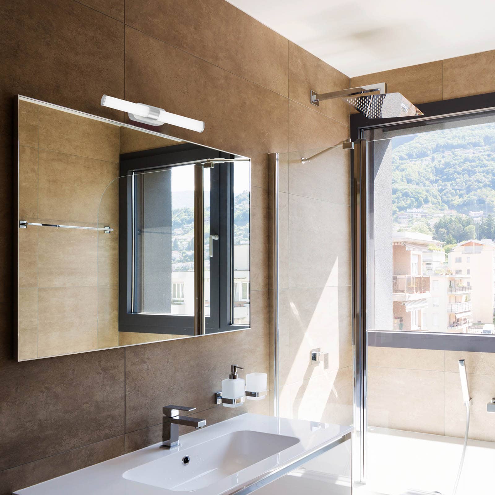 Spiegelleuchten & LED Spiegelleuchten für Badezimmer | Aufbaustrahler