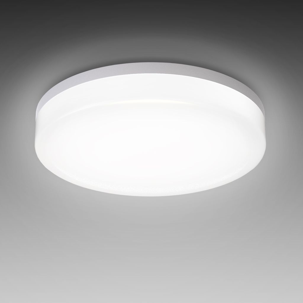 Deckenleuchte Ø22 cm - 13W. 1600lm. LED. IP54. neutralweiß. weiß 8