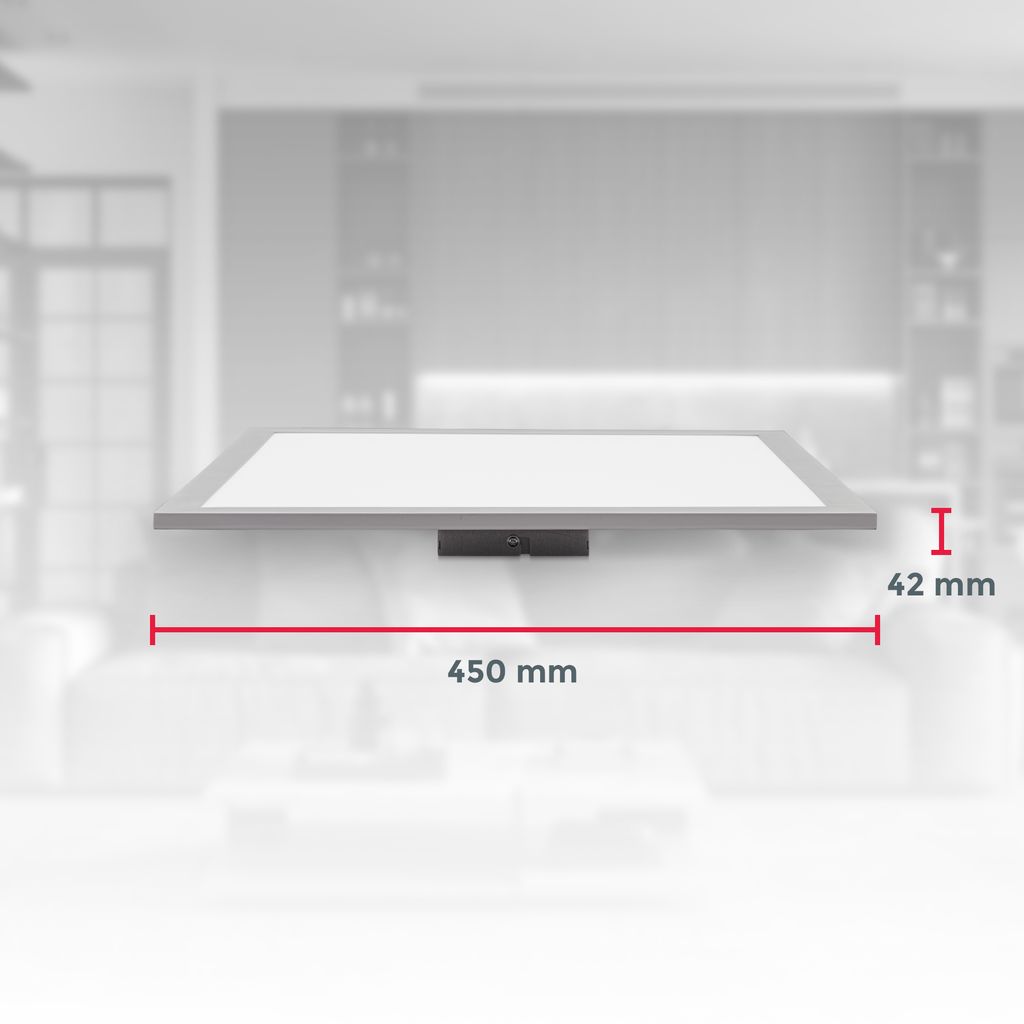 LED Panel 45x45 cm - 16W. 1400lm. dimmbar. Fernbedienung. CCT. RGB. weiß 8