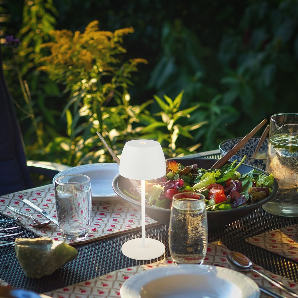 Tischlampe - 2.5W. 150lm. akku. led. dimmbar. warmweiß. weiß 3