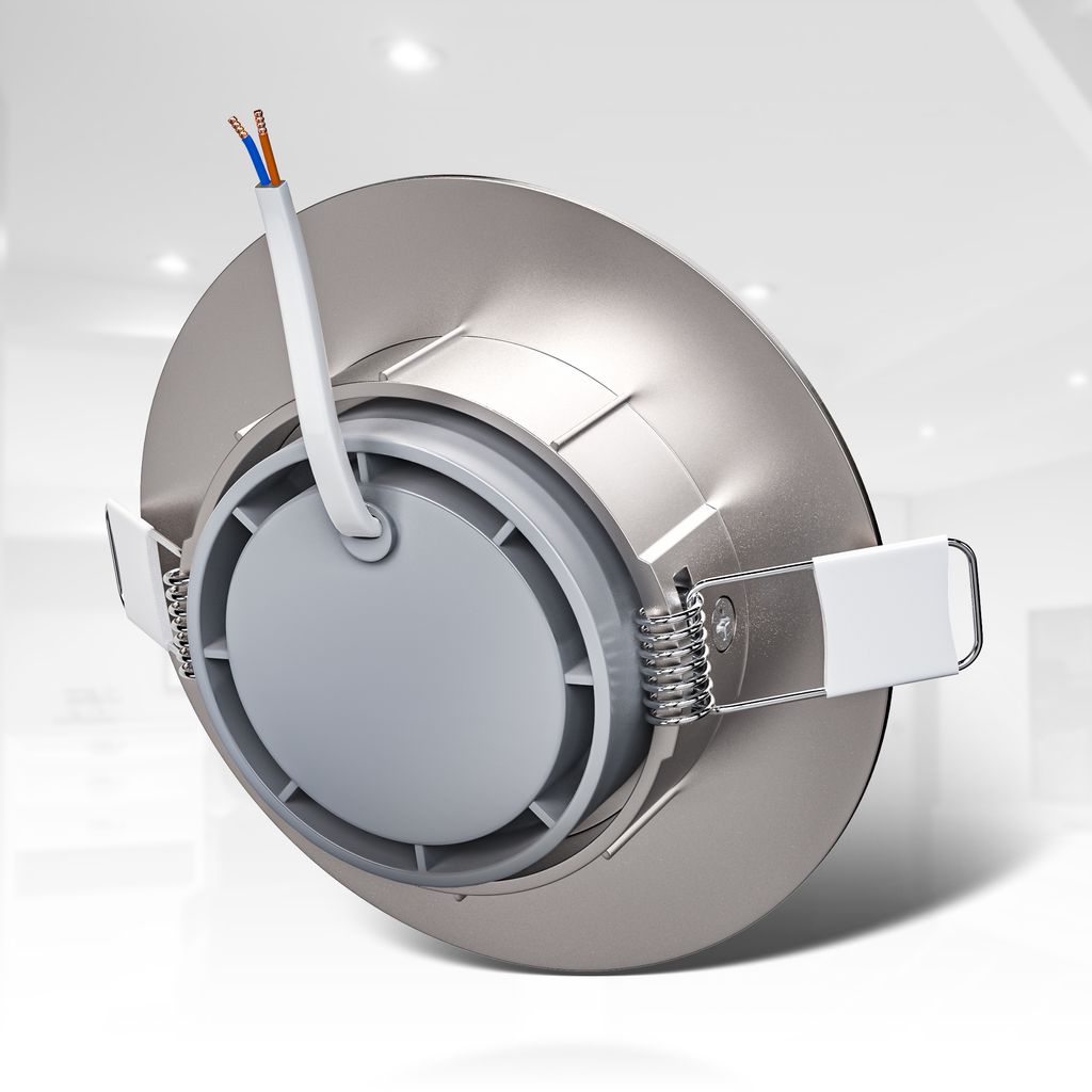 Einbaustrahler 68mm 6er Set - 230V. 4.9W. 480lm. LED. dimmbar. warmweiß. matt-nickel 8