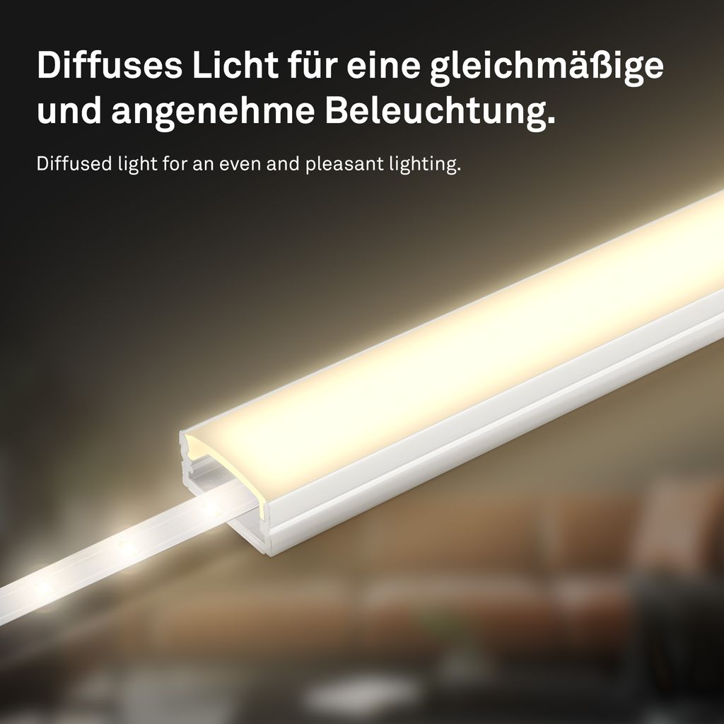 Pimp Your Stripe LED Strip 2m mit Schalter + Alu-Profil silber 1
