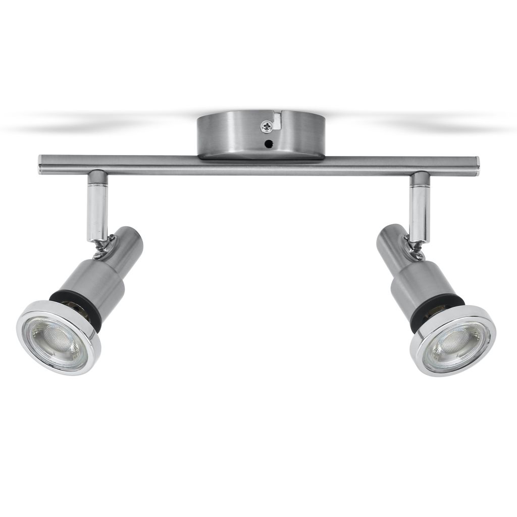 Deckenstrahler - 9.6W. 800lm. LED. schwenkbar. IP44. warmweiß. matt-nickel 10