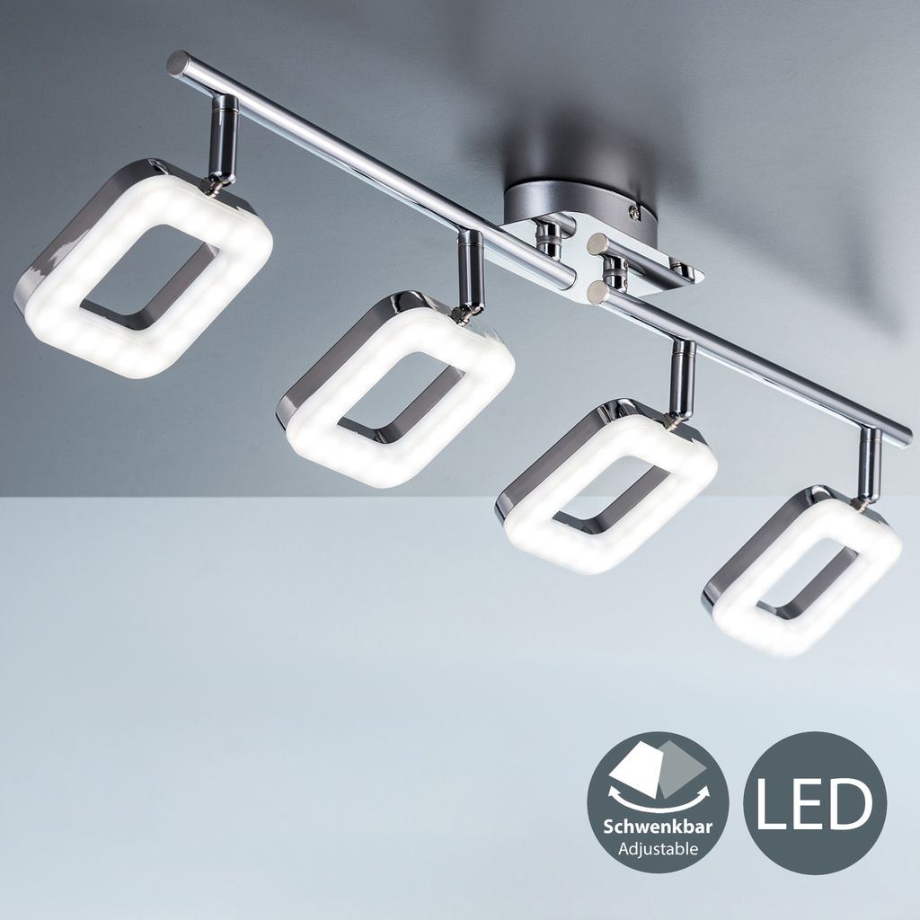 Deckenstrahler - 16W. 1320lm. LED. schwenkbar. warmweiß. chromfarbig 11