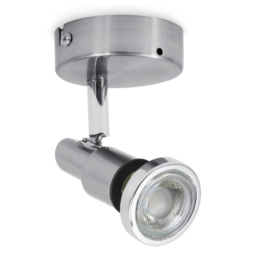Wandleuchte - 4.8W. 400lm. LED. schwenkbar. IP44. warmweiß. silberfarbig 10
