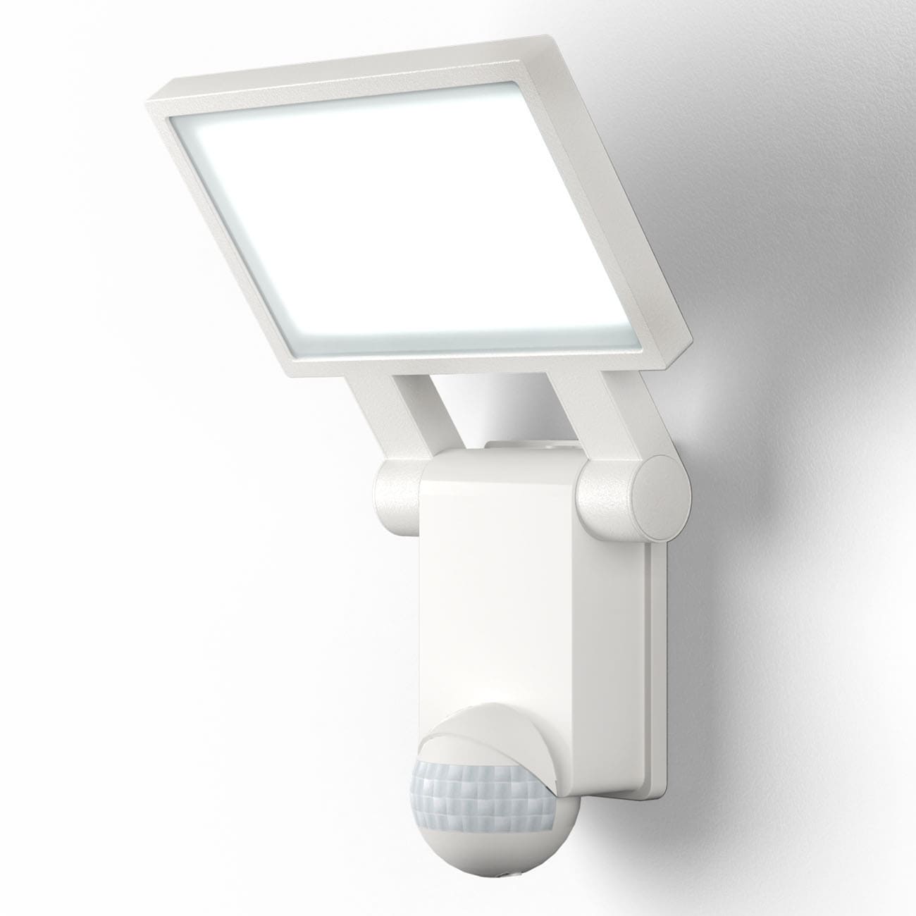 LED Außenleuchte mit Sensor weiß IP44 - 1