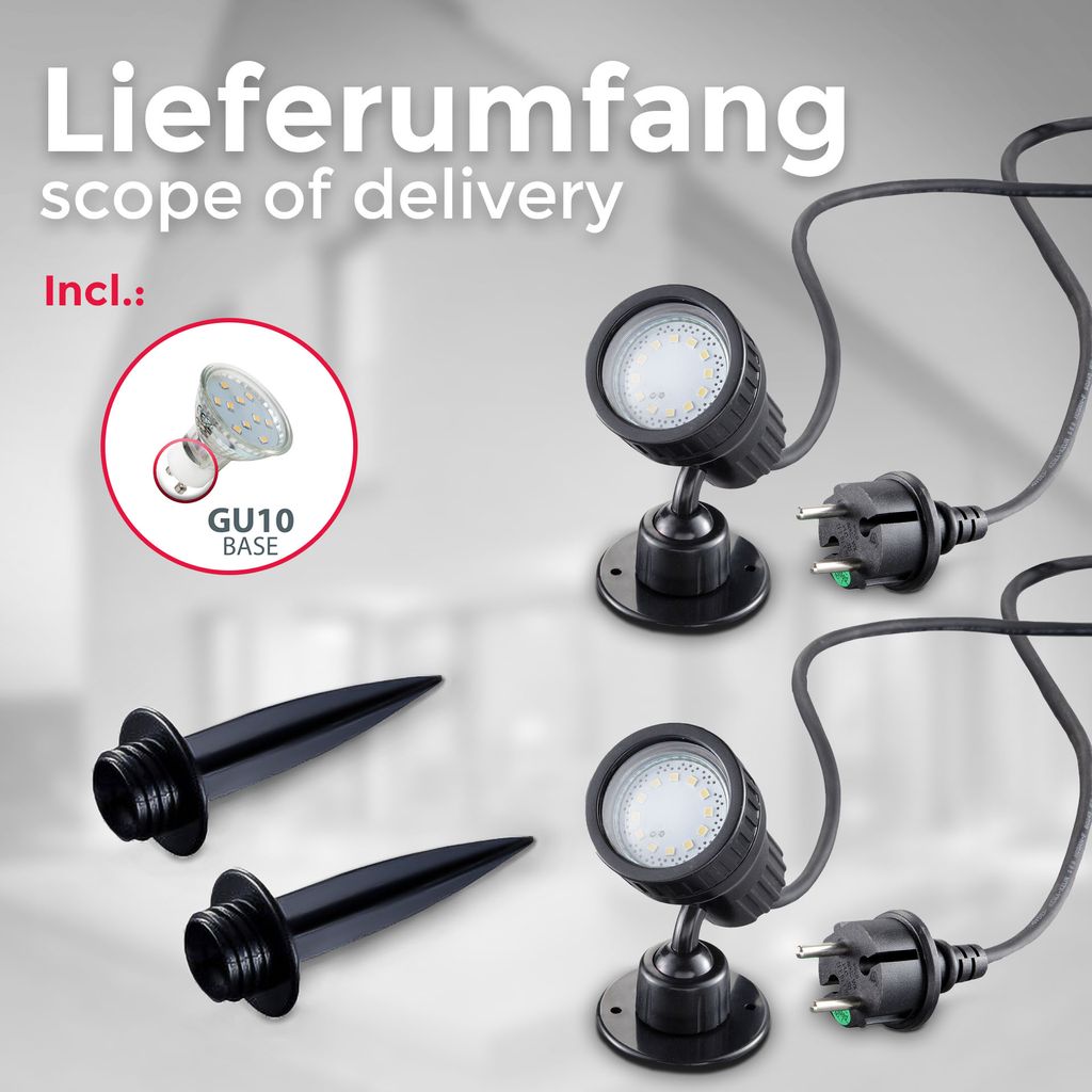LED Erdspieß / Gartenstrahler - Nima 2 7