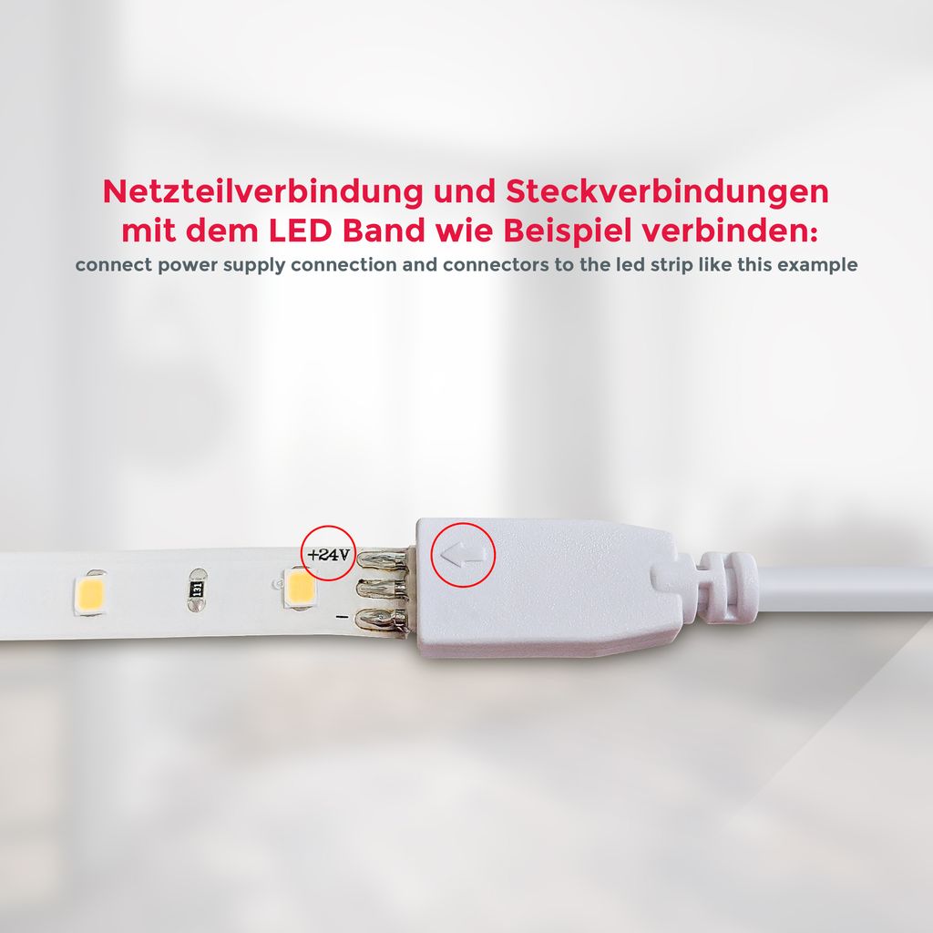 LED Streifen 4x50 cm - schalter. silikonbeschichtet. selbstklebend. neutralweiß 4
