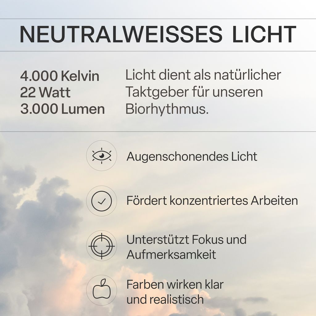 LED Deckenlampe Panel Bad Deckenleuchte Flach IP44 Neutralweiß Licht 42cm Weiß 3