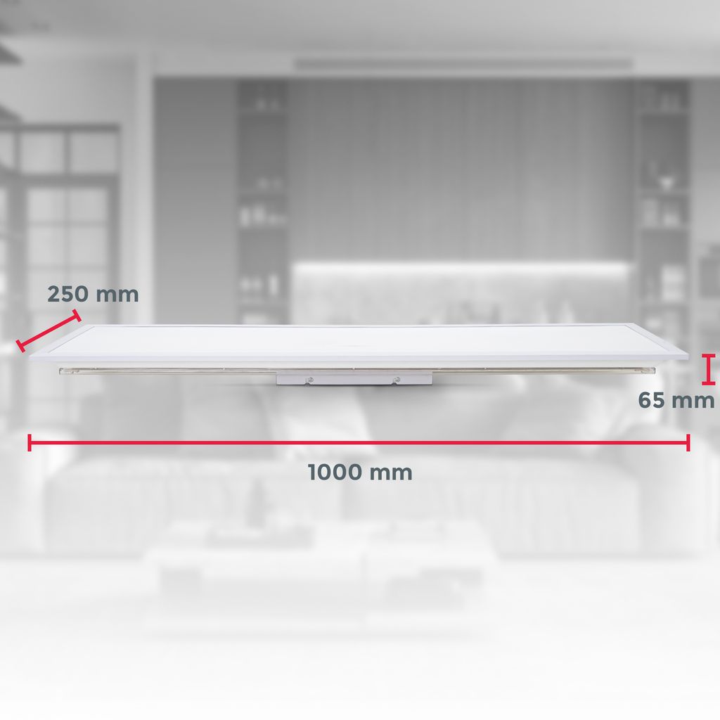 LED Panel 100x25 cm - 24W. 2200lm. dimmbar. Fernbedienung. CCT. weiß 9