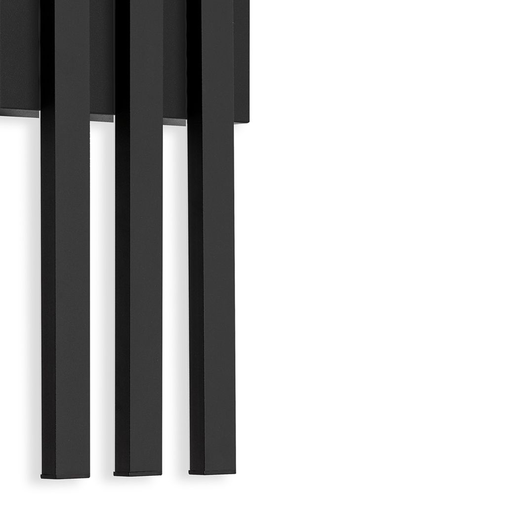 LED Außenleuchte 37 cm 3x12W 1170lm schwarz 13