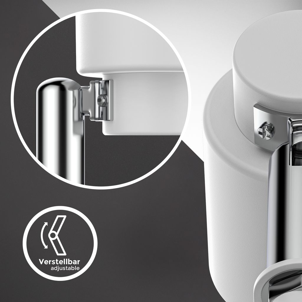 Klemmlampe - 5W. 400lm. LED. mit Stecker. dimmbar. warmweiß. weiß 5