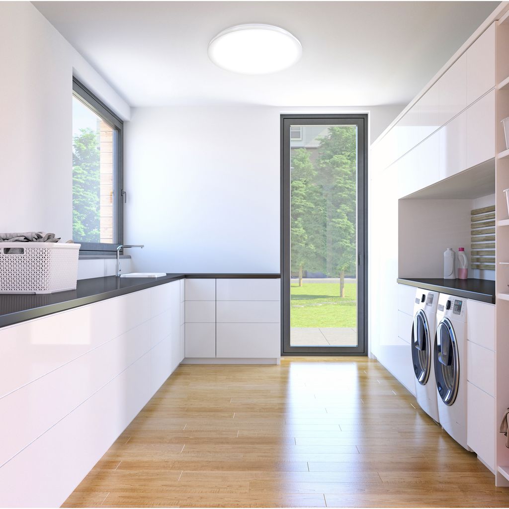 Deckenleuchte Ø38.2 cm - 18W. 1600lm. LED. IP44. neutralweiß. weiß 6