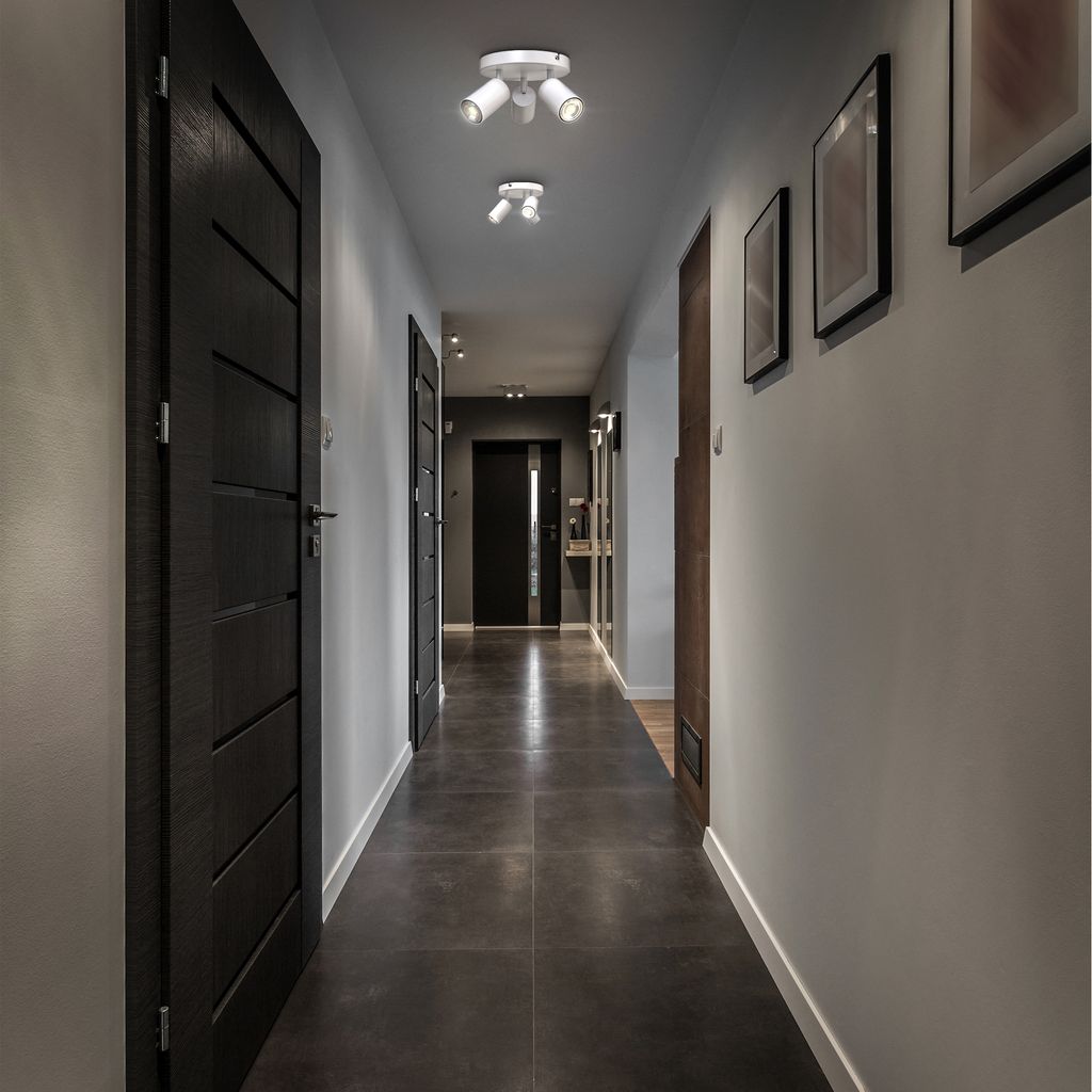 Deckenstrahler - schwenkbar. GU10 Fassung. Rondell. 3-flammig. weiß 6