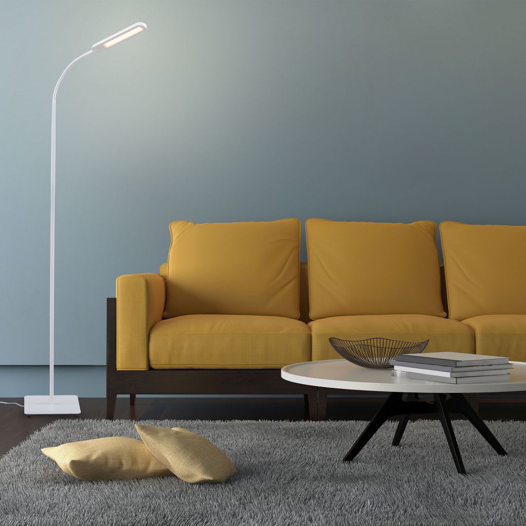 Stehlampe - 6.5W. 600lm. LED. dimmbar. schwenkbar. touch. CCT. Weiß 3