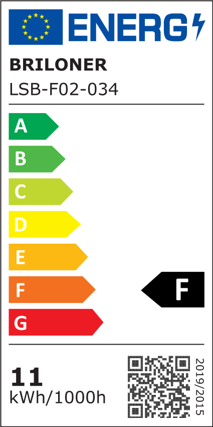 LED Aufbauleuchte IP20 Sternenhimmel 11 W silber Metall-Kunststoff Briloner
