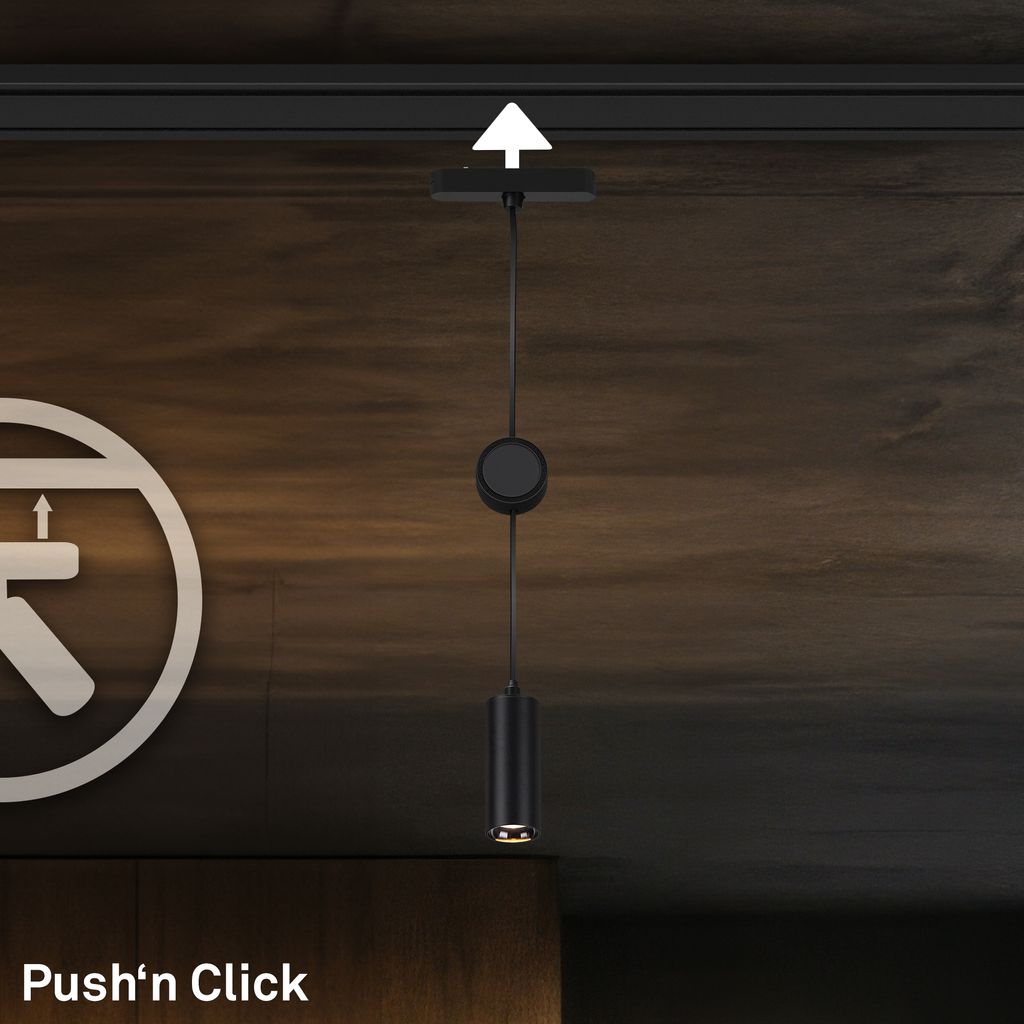 NV Track Schienensystem. LED Pendelleuchte. Höhenverstellbar. Schwarz 3