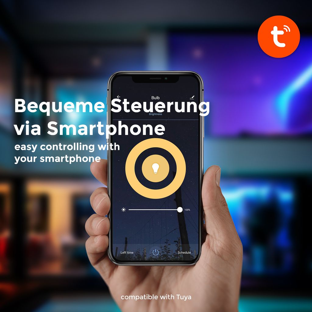 LED Leuchtmittel GU10 2er Set - 5.5W 350lm smart dimmbar 2700K weiß 3