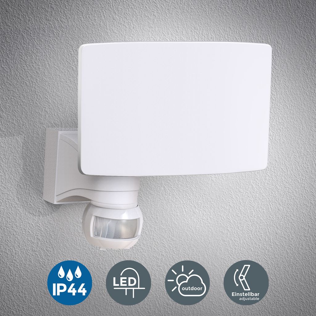 Außenstrahler - 20W. 2300lm. IP44. LED. mit Bewegungsmelder. neutralweiß. weiß 1