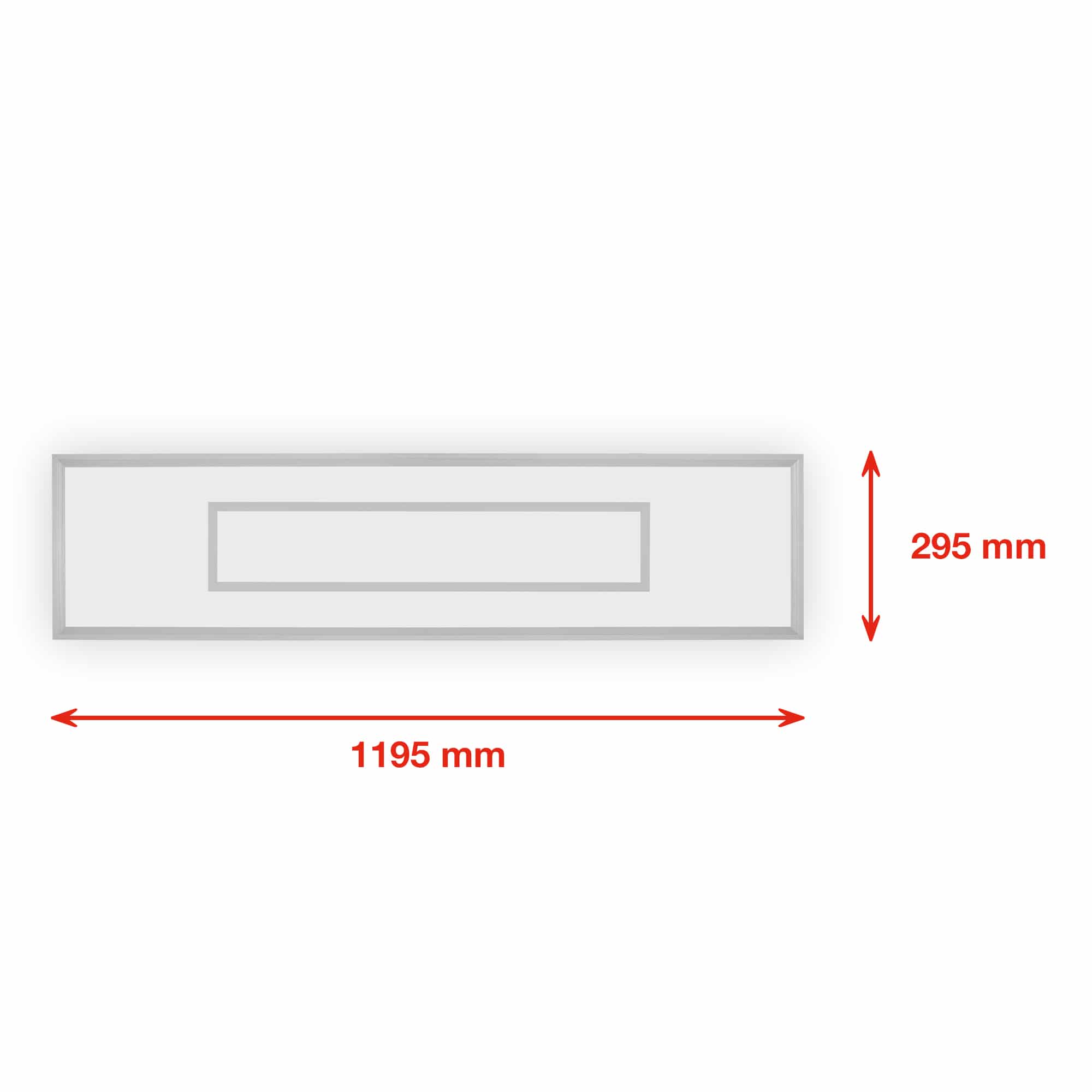 LED Decken-Panel dimmbar - 119,5x29,5cm - Deckenleuchte flach 65mm 38W 3600lm RGB CCT 3000–6500K Deckenlampe mit Fernbedienung Timer Memory Büro Wohnzimmer | silber - 6
