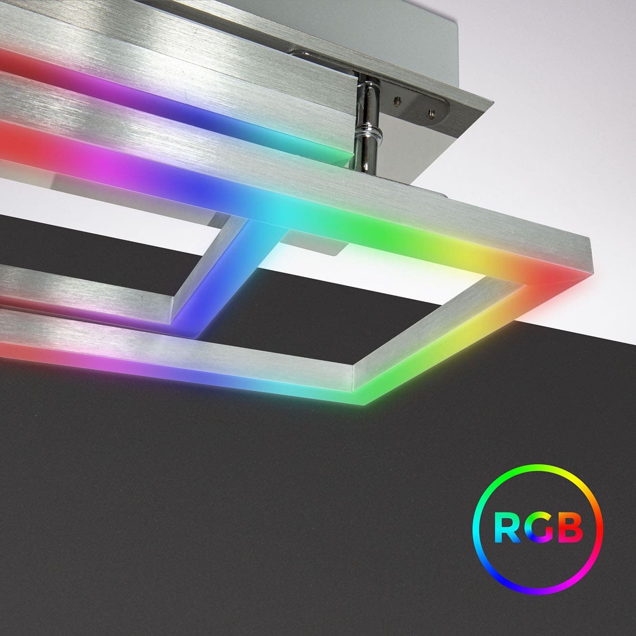 CCT RGB LED Frame Deckenleuchte schwenkbar 1-flammig mit Timer - 5