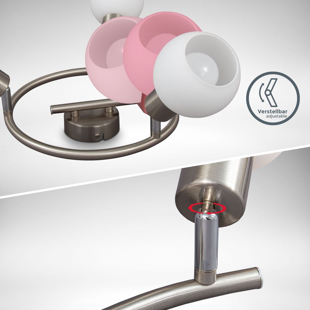 Deckenstrahler - 15W. 1410lm. LED. schwenkbar. E14. Rondell. warmweiß. matt-nickel 4